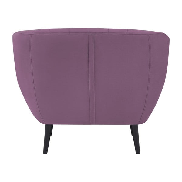 Poltrona Toscane viola, gambe nere - Mazzini Sofas-image-2