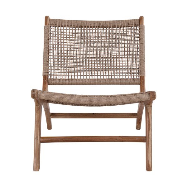 Sedia da giardino marrone in legno di teak Derby - Bonami Essentials-image-1