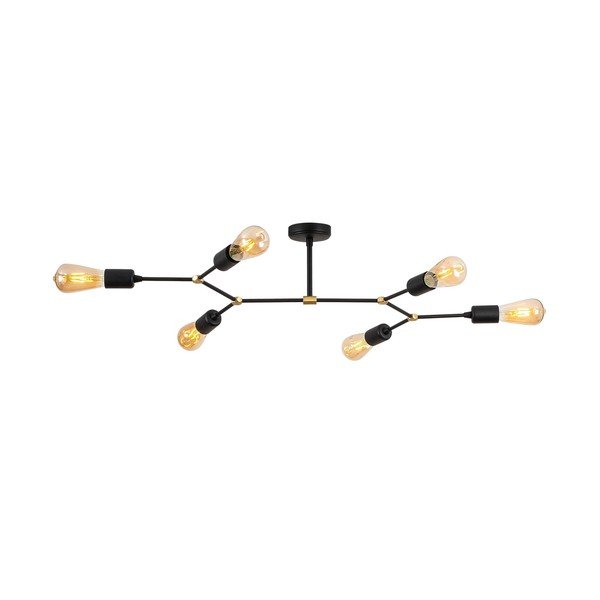 Plafoniera nera 48x95 cm Sparrow – Opviq lights-image-2