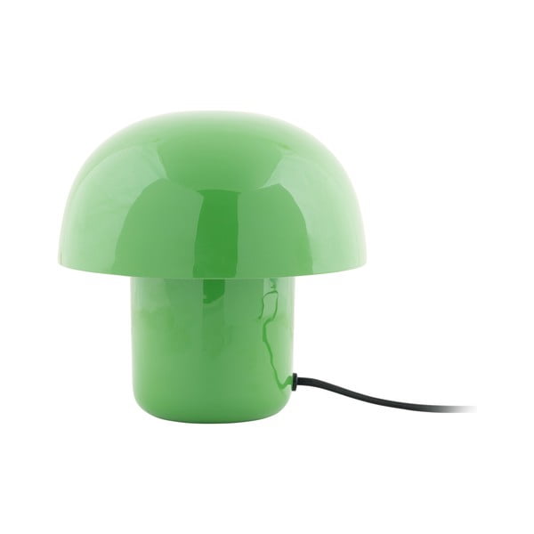 Lampada da tavolo verde con paralume in metallo (altezza 20 cm) Fat Mushroom - Leitmotiv