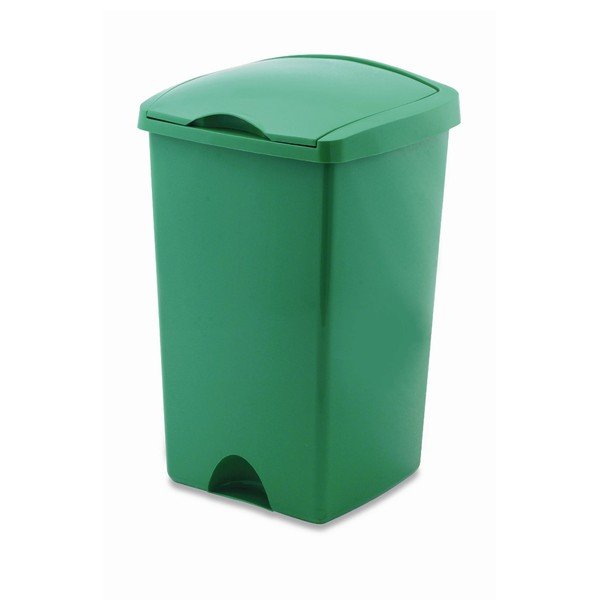 Cestino per rifiuti verdi con coperchio Lift, 50 l - Addis