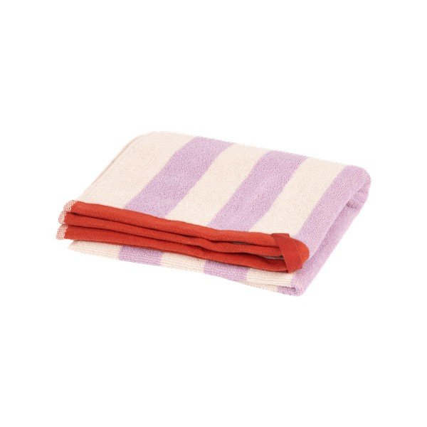 Asciugamano tipo terry lavanda/color crema in cotone 50x80 cm Gobo – noo.ma