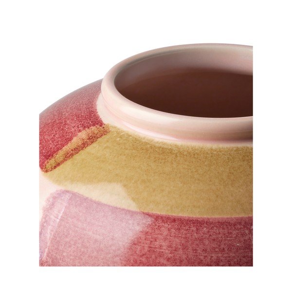 Vaso in ceramica rosa dipinto a mano Canvas - Kähler Design-image-4