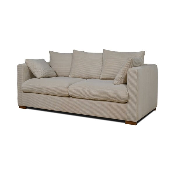 Divano in velluto a coste beige 175 cm Comfy - Scandic-image-2