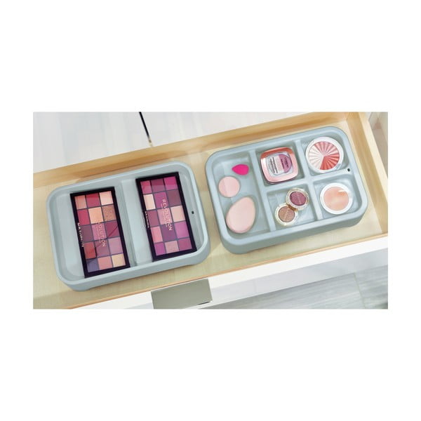 Cestino grigio per il trucco Eco Bin, 28,12 x 19,23 cm - iDesign-image-1