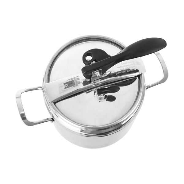 Pentola a pressione in acciaio inox con coperchio , 5 l Profi - Orion-image-3