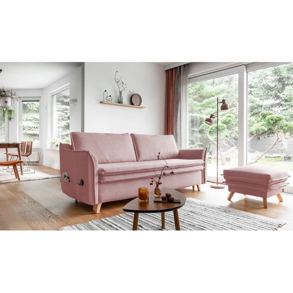 Divano rosa chiaro 225 cm Charming Charlie - Miuform-image-3