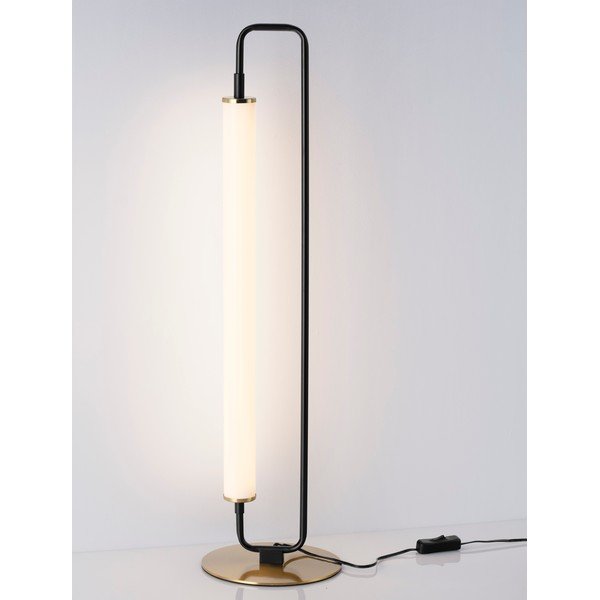 Lampada da tavolo LED bianca/nera opaca in metallo (altezza totale 68 cm) Wetro – Nova Luce-image-2