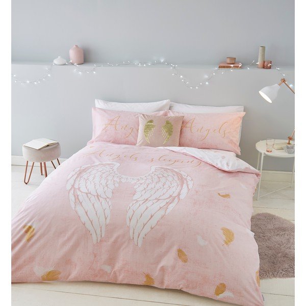 Biancheria da letto per bambini 200x135 cm Angel Wings - Catherine Lansfield-image-4