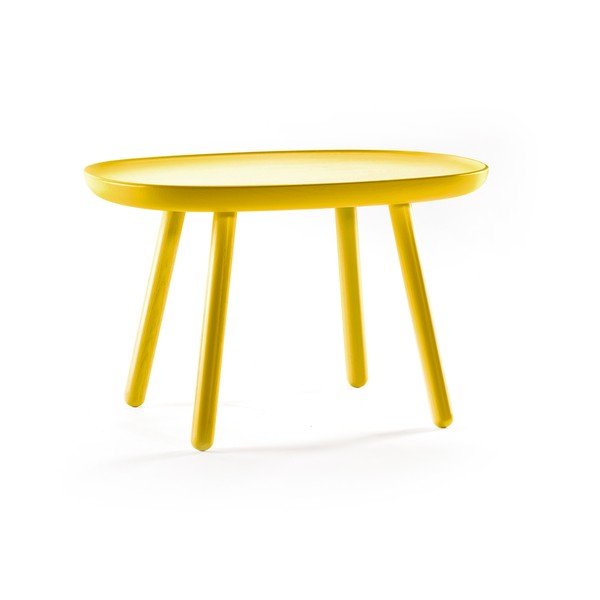 Tavolo giallo in legno massiccio, 61 x 41 cm Naïve - EMKO