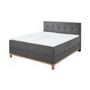 Letto boxspring grigio scuro con contenitore 180x200 cm Catania - Meise Möbel