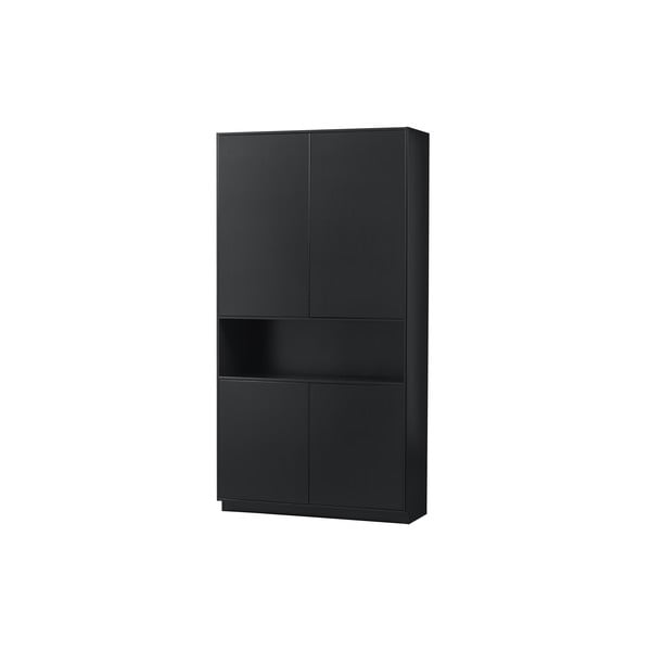 Armadio modulare nero in legno di pino 110x210 cm Finca - WOOOD-image-3