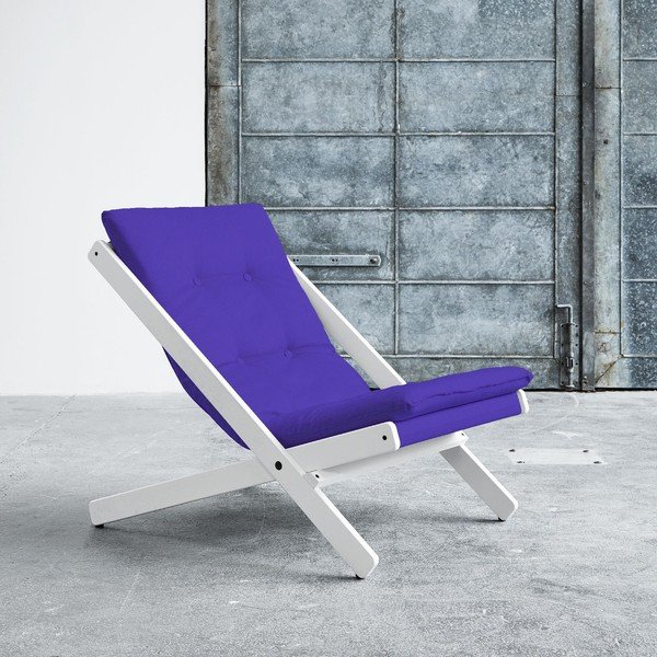Skládací křeslo Karup Boogie White/Violet