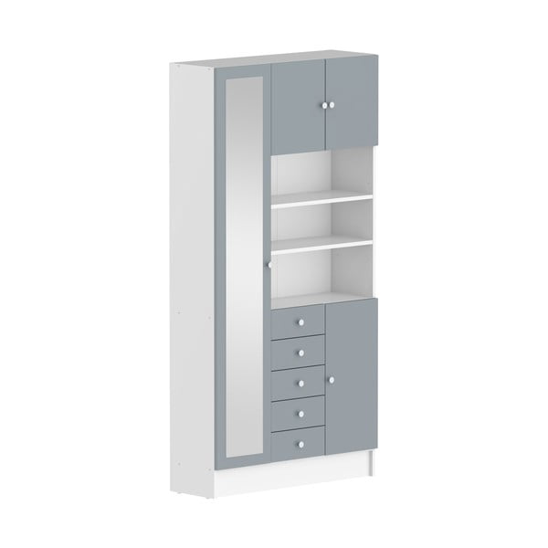 Mobile bagno grigio e bianco 90x182 cm Combi - TemaHome-image-2