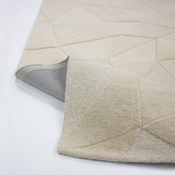 Tappeto beige in lana tessuto a mano 120x170 cm Shard – Flair Rugs-image-4