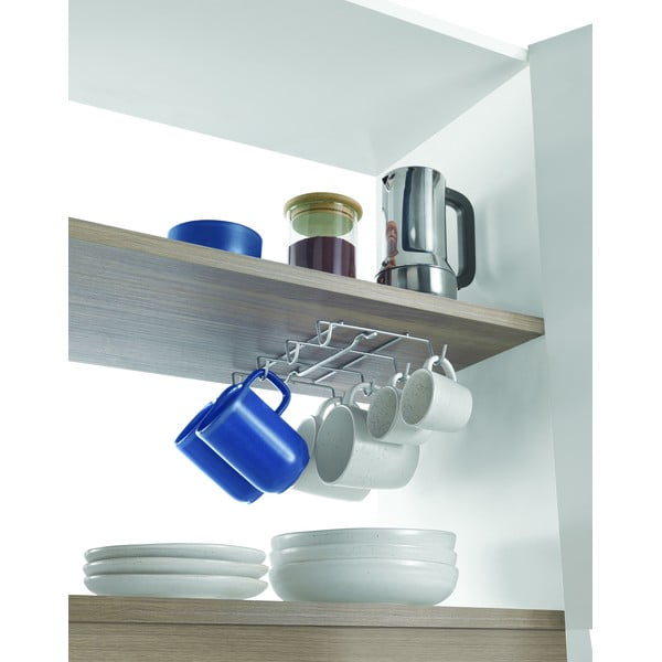 Portabicchieri a parete in acciaio inox Octo-Mug - Metaltex-image-3