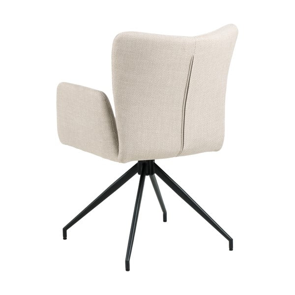 Set di sedie da pranzo beige in imbottito con braccioli 2 pz Laura – Actona-image-3