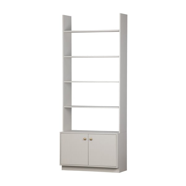 Libreria modulare in legno di pino grigio chiaro 80x200 cm Madu - WOOOD-image-2