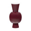 Vaso burgundy in metallo (altezza totale 38 cm) Auri – WOOOD