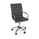 Sedia da ufficio grigio scuro in similpelle Perth – Yes Everyday