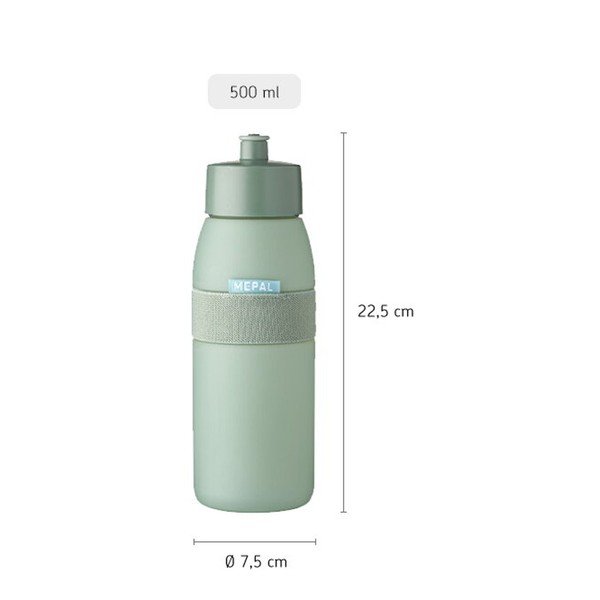 Bottiglia color salvia in plastica 500 ml Ellipse – Mepal-image-4