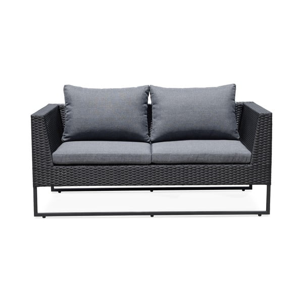 Set di mobili da giardino in rattan artificiale grigio Diamond - Bonami Essentials-image-4