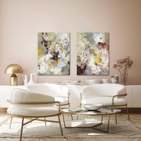 Quadro con elementi dipinti a mano 60x80 cm Free Play 1 - Malerifabrikken-image-3