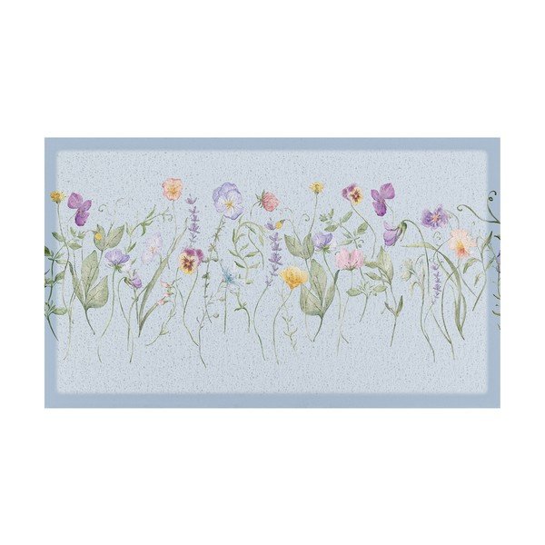Zerbino in PVC 40x70 cm Blue Wild Flowers – Artsy Doormats