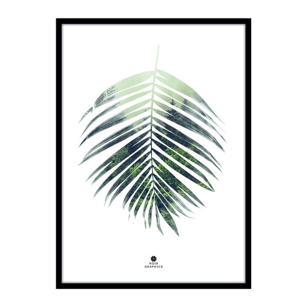 Poster con cornice 50x70 cm Palm Leaf - Malerifabrikken