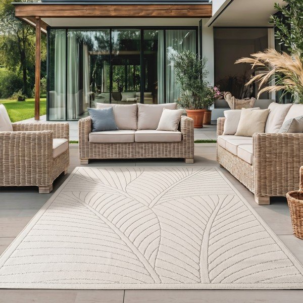 Tappeto da interno/esterno color crema 80x150 cm Nova 1203 – Ayyildiz Carpets-image-1