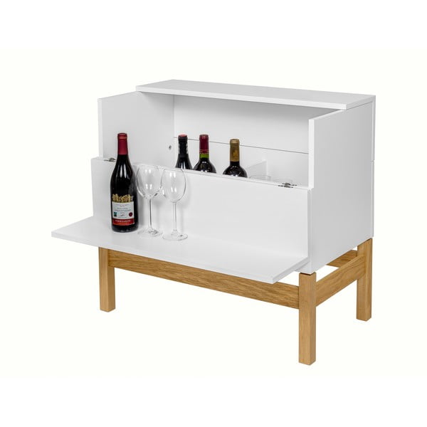 Mobile vino bianco/naturale 75x70 cm Grande - Woodman-image-4