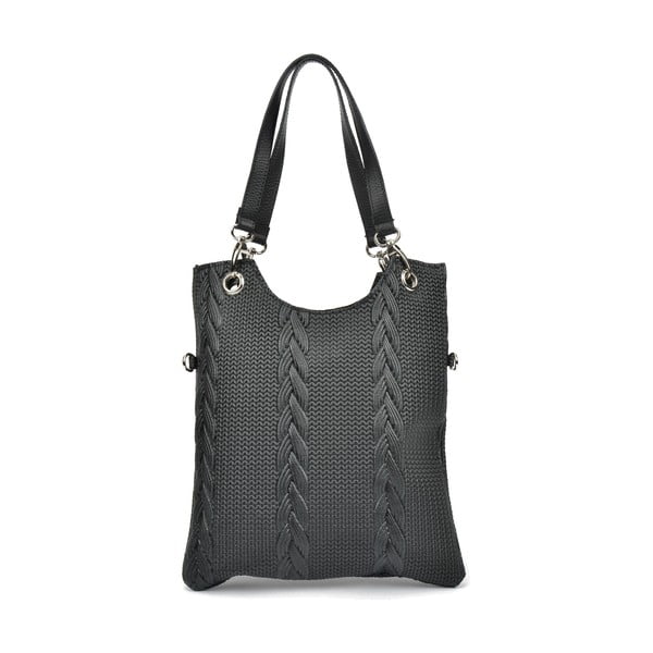 Borsa in pelle nera Lidia - Mangotti Bags-image-1