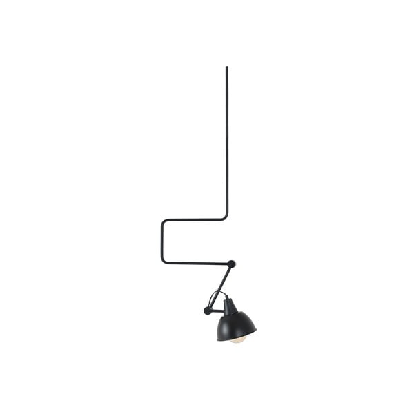 Lampada a sospensione nera con paralume in metallo 60x60 cm Coben - CustomForm