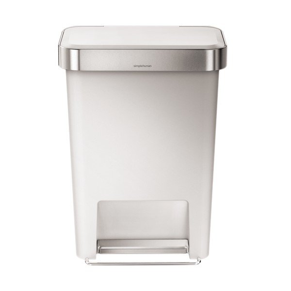 Pedálový koš na odpadky Pocket, 45 l bílý