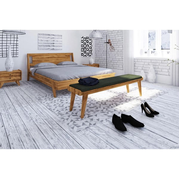 Panchina in rovere con seduta verde Retro - The Beds-image-3