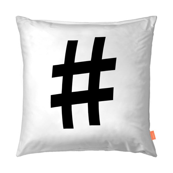 Set di 2 federe in cotone Hashtag - Blanc-image-3