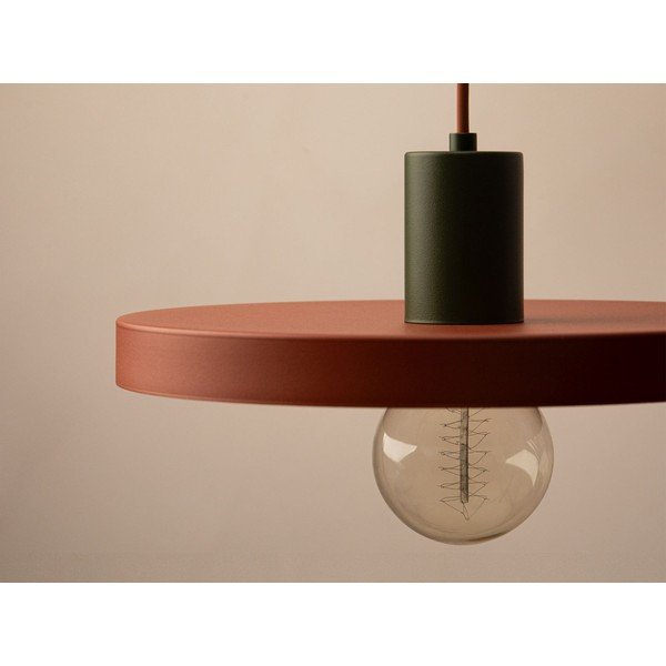 Lampadario color mattone in metallo ø 30 cm Ori – Micadoni -image-1