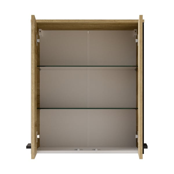 Mobile per bagno di colore naturale con effetto rovere da appendere 72x60 cm Quickset 395 – Pelipal-image-2