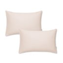 Set di 2 federe in cotone sateen beige Standard, 50 x 75 cm Cotton Sateen - Bianca