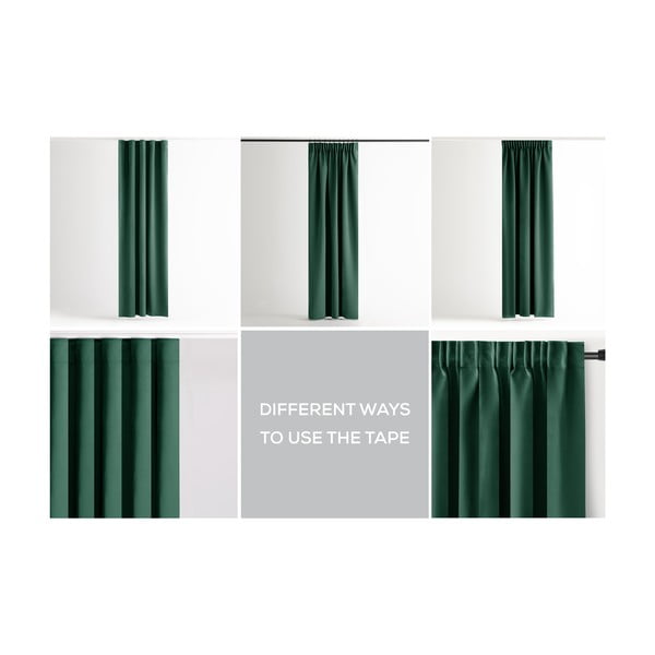 Tenda parzialmente oscurante verde scuro 140x245 cm Kierra – Restilo-image-3