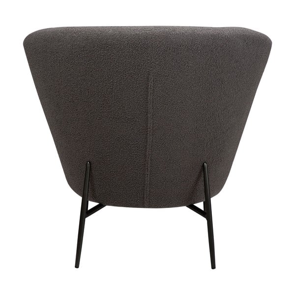Poltrona grigia in tessuto bouclé Orbit - DAN-FORM Denmark-image-2