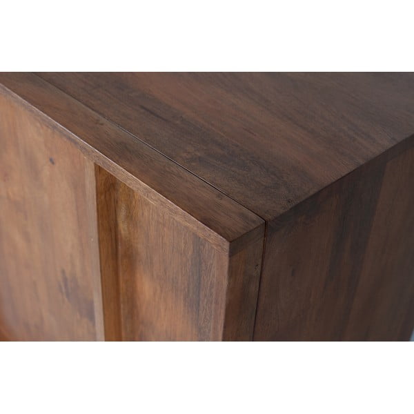 Cassettiera in legno di mango marrone, larghezza 160 cm Forrest - WOOOD-image-3