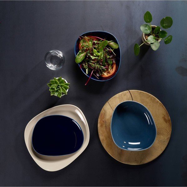 Piatto fondo in porcellana azzurra Villeroy & Boch , 20 cm Like Organic - like | Villeroy & Boch-image-1