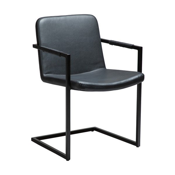 Sedia da pranzo nera con braccioli Bounce – DAN-FORM Denmark
