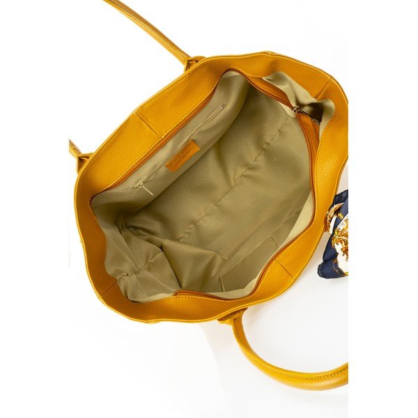 Borsa in pelle gialla Nina - Giorgio Costa-image-3