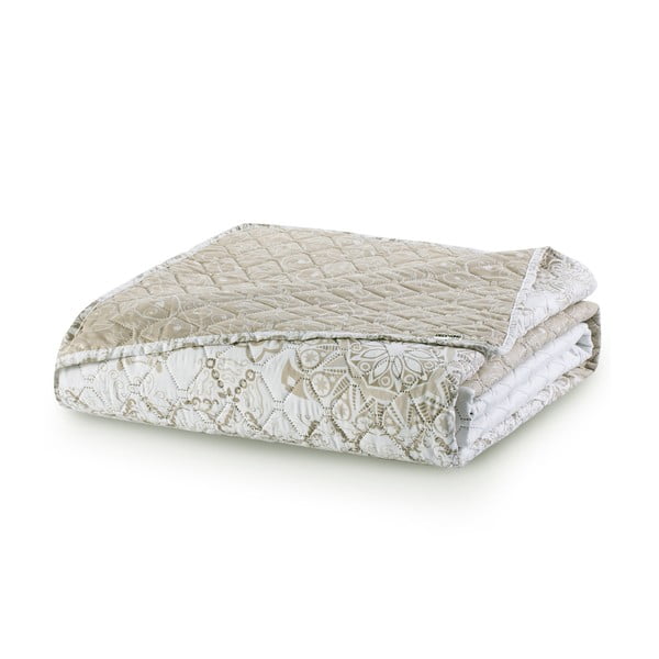 Copriletto in microfibra double-face marrone chiaro Malaga, 220 x 240 cm Alhambra - DecoKing-image-2