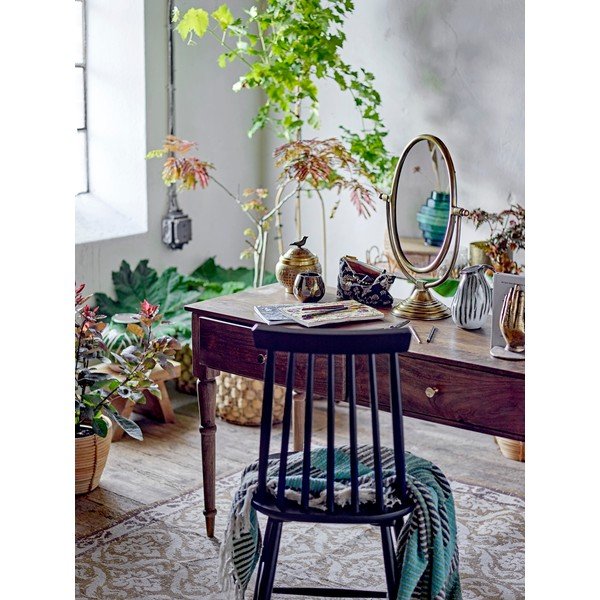 Coperta per TV verde/blu in cotone riciclato 160x130 cm Isnel – Bloomingville-image-4