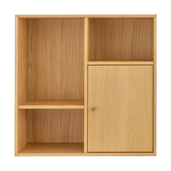 Scaffale modulare in rovere decorato in colore naturale 70x70 cm Z - Tenzo-image-3