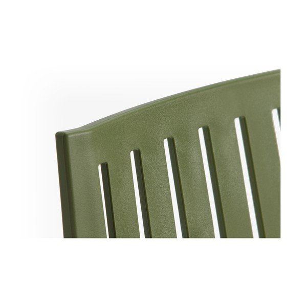 Sedia da giardino in plastica verde Bars - Rojaplast-image-2