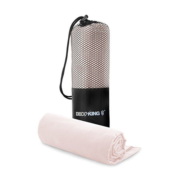 Set di asciugamani ad asciugatura rapida rosa e asciugamano EKEA, 70 x 140 cm + 30 x 50 cm Ekea - DecoKing